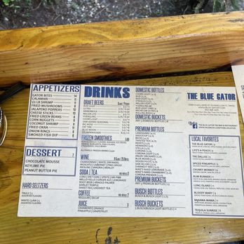 The Blue Gator - Menu - Seafood Near Me - Dunnellon, Florida The Blue Gator - Menu - Seafood Near Me - Dunnellon, Florida