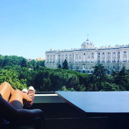 Our view of the Royal Palace from the balcony of our Studio suite. Our view of the Royal Palace from the balcony of our Studio suite.