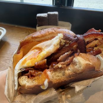 Eggslut - Bacon, Egg & Cheese - Breakfast & Brunch Near Me - Los Angeles, California Eggslut - Bacon, Egg & Cheese - Breakfast & Brunch Near Me - Los Angeles, California