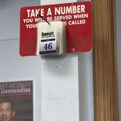 Drivers License Examining Station - Take A Number
