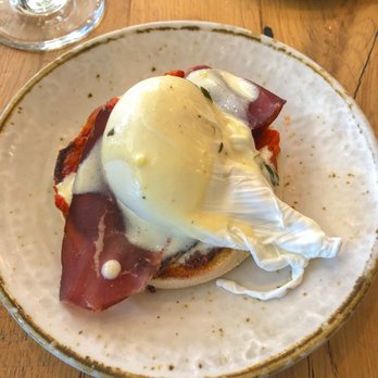 AMBAR Restaurant, Clarendon - Prosciutto Benedict - Modern European Near Me - Arlington, Virginia