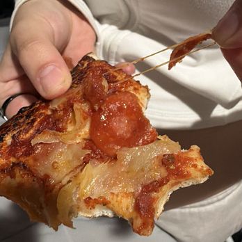 Mountain Mike's Pizza - Pizza is contaminated, rubberband melted within the cheese ?! - Pizza Near Me - San Jose, California Mountain Mike's Pizza - Pizza is contaminated, rubberband melted within the cheese ?! - Pizza Near Me - San Jose, California