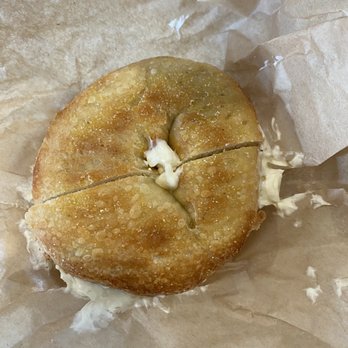Sam's Bagels - Plain bagel with cream cheese - Bagels Near Me - Santa Monica, California Sam's Bagels - Plain bagel with cream cheese - Bagels Near Me - Santa Monica, California