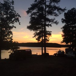 Baker Creek State Park Campground - Sunset at the campground
