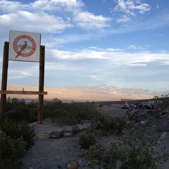 Panamint Springs Resort - Panamount Springs sign along the road - Hotels Near Me - Darwin, California