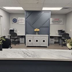 Advanced Physical Therapy - New, updated, and welcoming front desk/waiting room