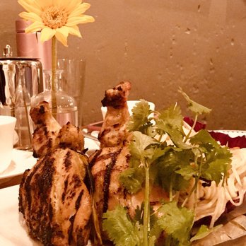 Bida Manda - Green Papaya Salad with grilled lemongrass chicken - Laotian Near Me - Raleigh, North Carolina