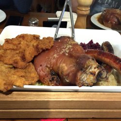 Jagerhaus German Restaurant - The special. $60, enough for four people. Or one if you REALLY want a challenge.
