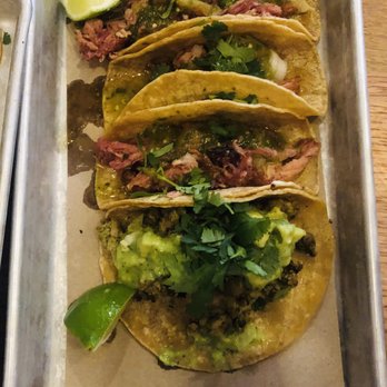 bartaco Seaport - 2 Carnitas and one chicken taco - Tacos Near Me - Boston, Massachusetts bartaco Seaport - 2 Carnitas and one chicken taco - Tacos Near Me - Boston, Massachusetts