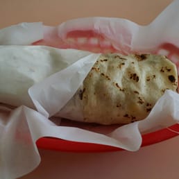 Photo of Tacos Moreno - Santa Cruz, CA, United States. Burrito $6.25 with Al Pastor Meat tasted dried but liked the flour tortilla