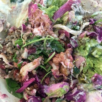 SAJJ Mediterranean - Huge mess. Salad lost underneath. - Mediterranean Near Me - Mountain View, California SAJJ Mediterranean - Huge mess. Salad lost underneath. - Mediterranean Near Me - Mountain View, California