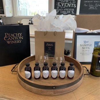 Peachy Canyon Winery - Tasting kit - Wineries Near Me - Templeton, California Peachy Canyon Winery - Tasting kit - Wineries Near Me - Templeton, California
