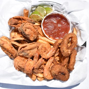 The Crawfish Lounge - Lost at Sea w/ Fries - Cajun/Creole Near Me - West Covina, California The Crawfish Lounge - Lost at Sea w/ Fries - Cajun/Creole Near Me - West Covina, California
