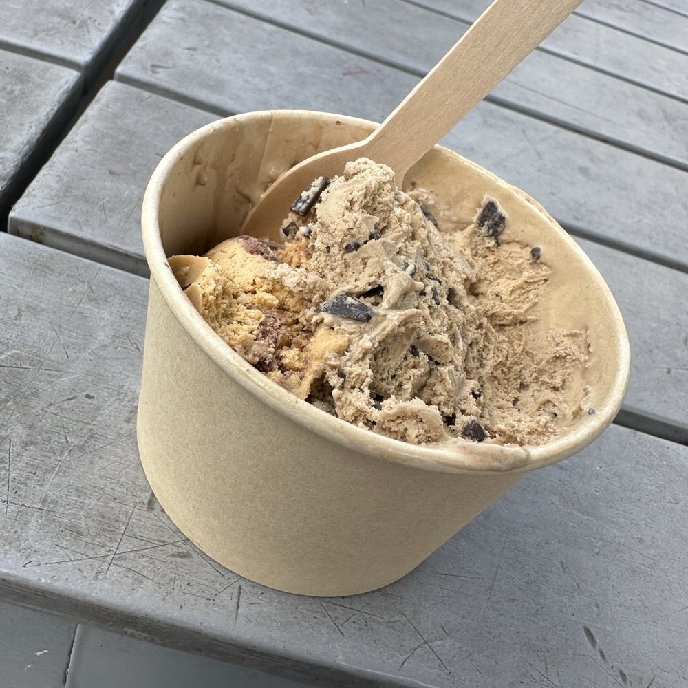Old School Bus Ice Cream - Chocolate peanut butter, cup, and espresso, flake - Ice Cream & Frozen Yogurt Near Me - Canmore, Alberta