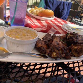Salt + Smoke - Cherry smoked chicken wings and creamed corn - Barbeque Near Me - Saint Charles, Missouri Salt + Smoke - Cherry smoked chicken wings and creamed corn - Barbeque Near Me - Saint Charles, Missouri