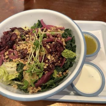 Souvla - Vegetables Salad modified with sauces on side good they can do this when people have allergies - Greek Near Me - San Francisco, California Souvla - Vegetables Salad modified with sauces on side good they can do this when people have allergies - Greek Near Me - San Francisco, California