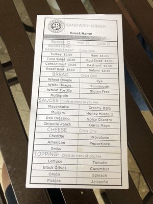 Menu photo 1 Broadway Deli Four Corners, FL