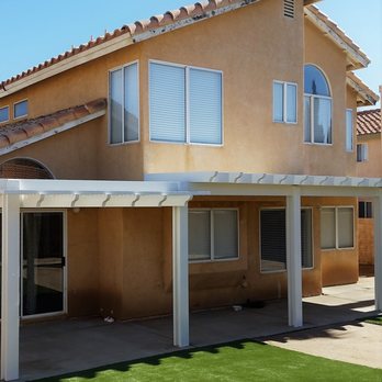 JNR Home Improvements - Multi level combination patio cover and family friendly EasyTurf artificial grass. - Landscaping Near Me - Palmdale, California