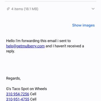 Chefs' Toys - Email showing our contract to Mulberry - Restaurant Supplies Near Me - Torrance, California Chefs' Toys - Email showing our contract to Mulberry - Restaurant Supplies Near Me - Torrance, California