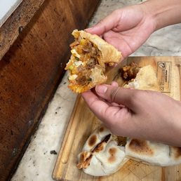 Chicken and steak empanadas