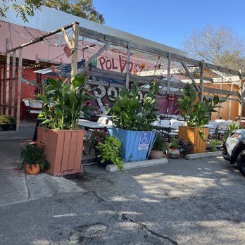 Polvos South - View from parking lot - Mexican Near Me - Austin, Texas