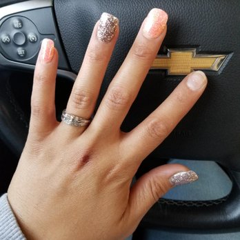 Ivory Nail Spa - After 4 days of getting a full set - Nail Salons Near Me - Chino, California Ivory Nail Spa - After 4 days of getting a full set - Nail Salons Near Me - Chino, California