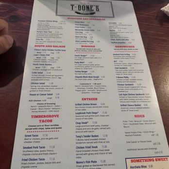 T-Bones Sports Pub - Food menu - Sports Bars Near Me - Houston, Texas T-Bones Sports Pub - Food menu - Sports Bars Near Me - Houston, Texas