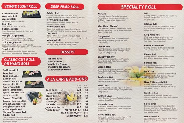 Menu photo 1 Narumi Sushi Rancho Cordova, CA