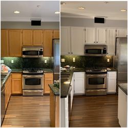 Tru Pro Painting - Cabinets and kitchen walls