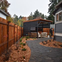 Prestige Landscape & Tree Service - Paver patio and pergola.