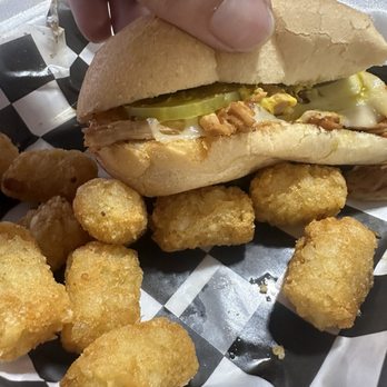 Rob’s Rum Kitchen - Stingy Cuban and tater tots (14, seriously) - Caribbean Near Me - Waveland, Mississippi