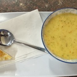 Cup of broccoli and cheddar
