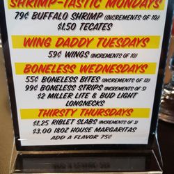 Wing Daddy's Sauce House - Specials