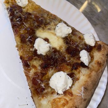 Forbidden Pizza - The Forbidden Fruit Pizza (Shredded Mozzarella,Fresh Mozzarella, Fig Jam, and Bacon) - Pizza Near Me - New Orleans, Louisiana