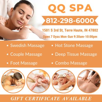 QQ Spa - Walk-in & Appointment Welcome - Massage Near Me - Terre Haute, Indiana QQ Spa - Walk-in & Appointment Welcome - Massage Near Me - Terre Haute, Indiana