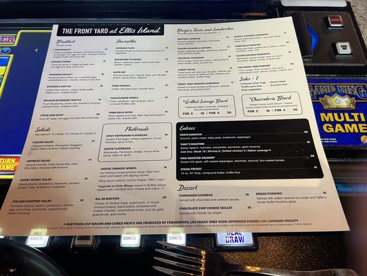 Menu photo 4 The Front Yard Las Vegas, NV