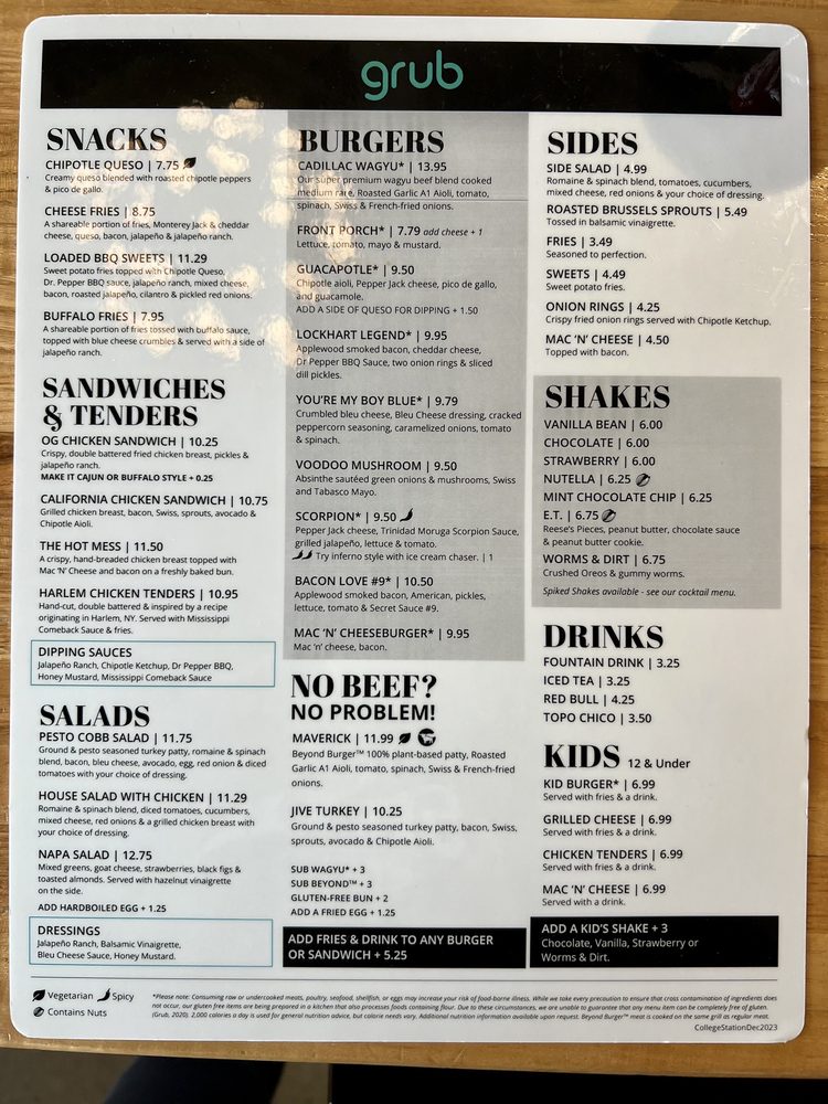 Grub Burger Bar