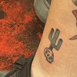 Cactus with skull by the amazing Garret
