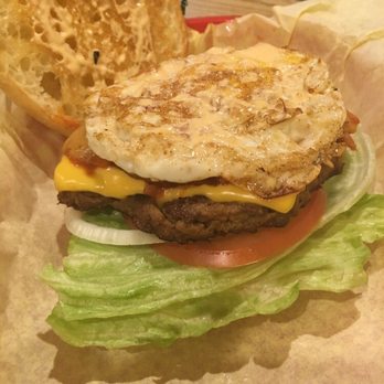 Bumblebees BBQ and Grill - Mr. Kim burger with the overcooked egg - New American Near Me - Midvale, Utah Bumblebees BBQ and Grill - Mr. Kim burger with the overcooked egg - New American Near Me - Midvale, Utah