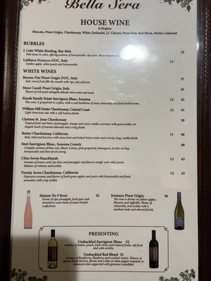 Menu photo 5 Bella Sera Boerne, TX Menu photo 5 Bella Sera Boerne, TX