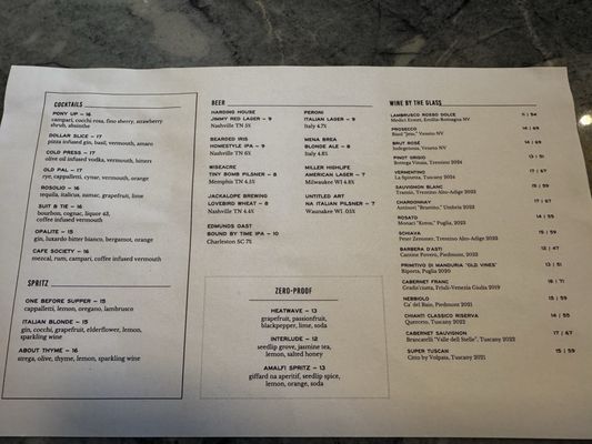Menu photo 1 Indaco Nashville, TN Menu photo 1 Indaco Nashville, TN