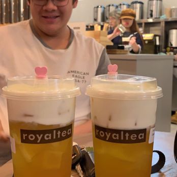 ROYALTEA - Jasmine Cheese Mousse Teas aka my favorite drink here - Bubble Tea Near Me - Orlando, Florida