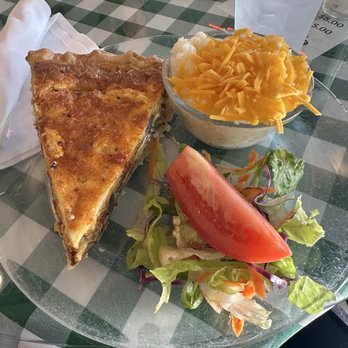Florida Cracker Lunch on Limoges - Quiche is so good and full of flavor! - American Near Me - Dade City, Florida Florida Cracker Lunch on Limoges - Quiche is so good and full of flavor! - American Near Me - Dade City, Florida