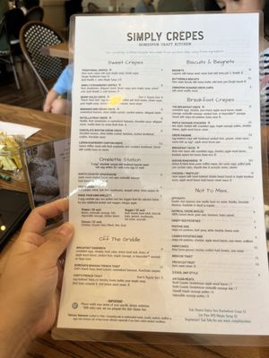 Menu photo 8 Simply Crepes Raleigh, NC