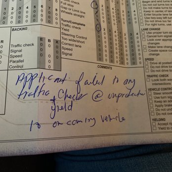 DMV - Messy hand writing. She did not mention she was not looking. - Departments of Motor Vehicles Near Me - Sacramento, California