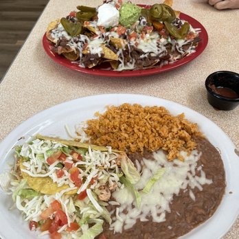 Juan Pablos - Chicken tacos and shredded beef nachos!! - Mexican Near Me - Ogden, Utah