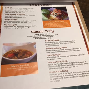 Thailicious - Curry menu - Thai Near Me - Artesia, California