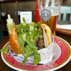 Chadwick's - Burger $18. Hot sauce "goes a long way" he said.