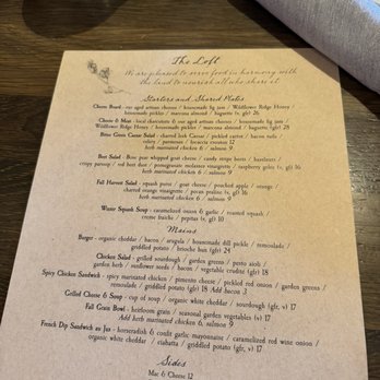 The Loft Restaurant - Menu - American Near Me - Zionsville, Indiana The Loft Restaurant - Menu - American Near Me - Zionsville, Indiana