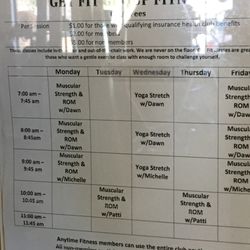 Anytime Fitness - Get Fit schedule